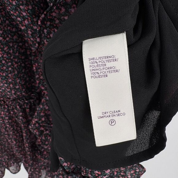Rebecca Minkoff Lillian Ditsy Floral Blousan Dress, Size Large, Tiered Ruffle - Picture 10 of 10